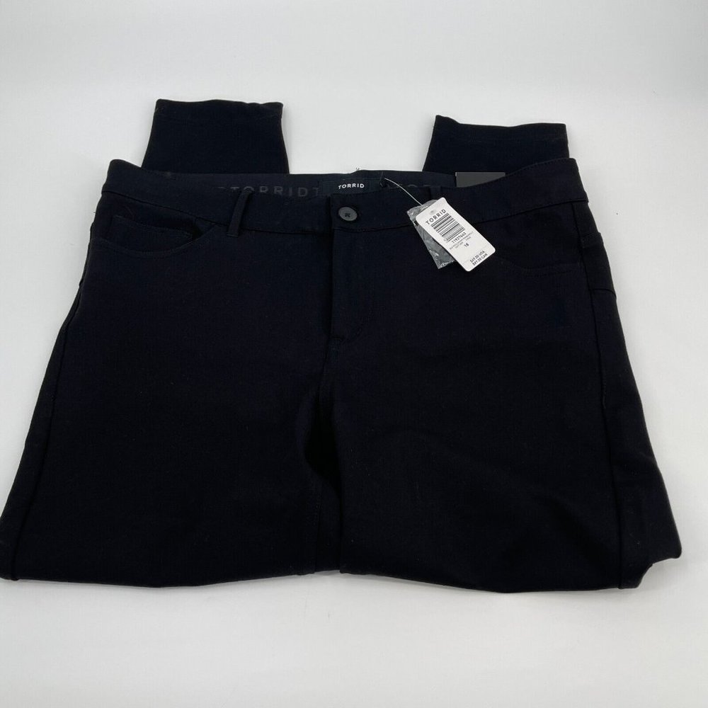 Torrid Pants 18 Womens Black Ponte Skinny Bombshell Plus Business Casual not nwt